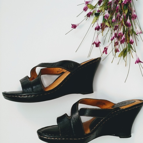 🆕Born | Leather Wedge Slide (Woman) - Picture 5 of 8